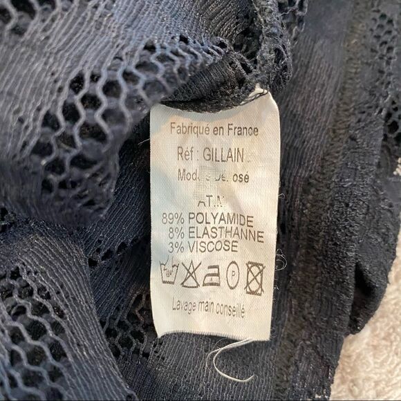 Studio De Compagne Paris Lace Knit Blouse With Matching  Camisole Underlay - Picture 12 of 15